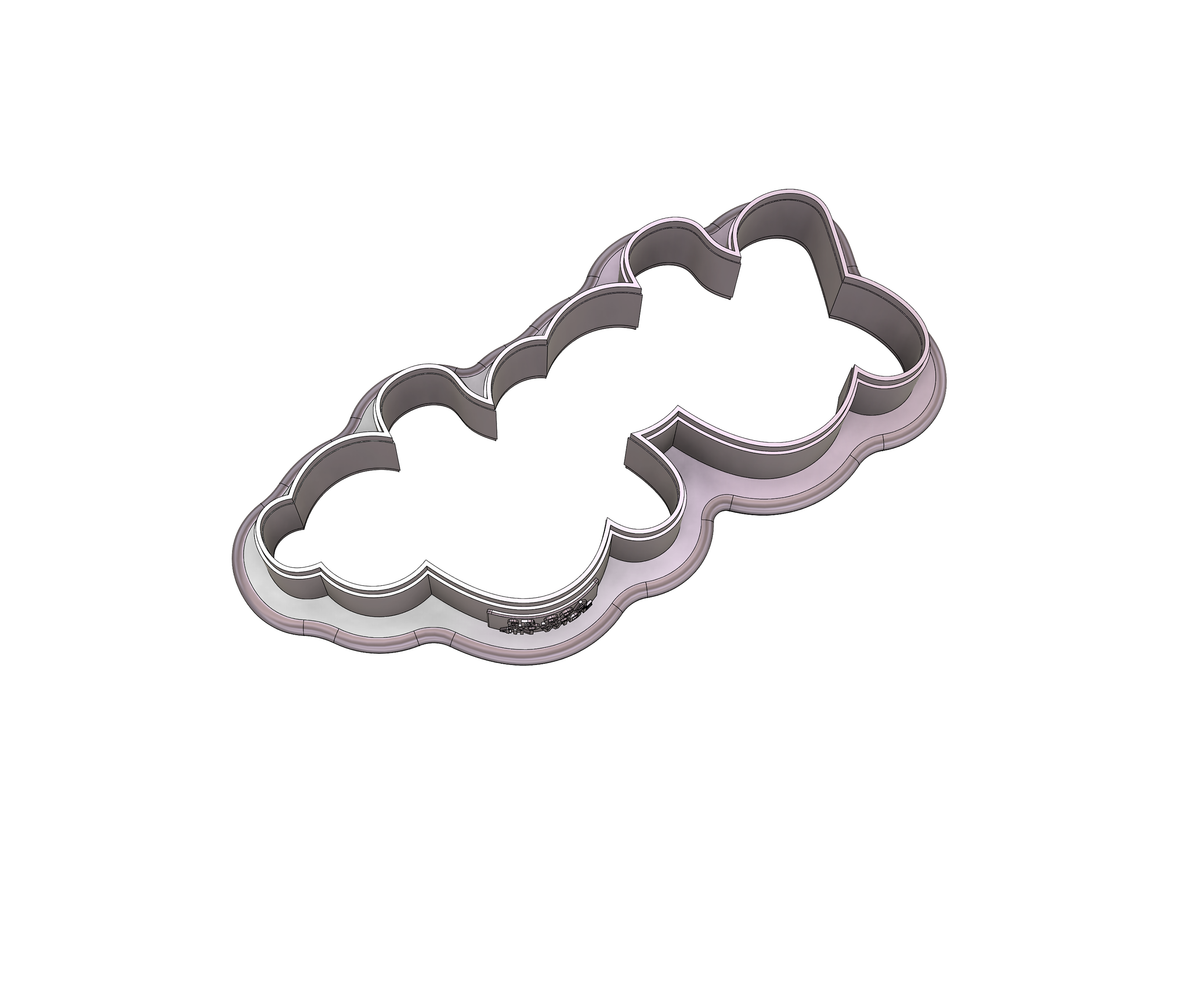 XOXO 2 Lettered Cookie Cutter