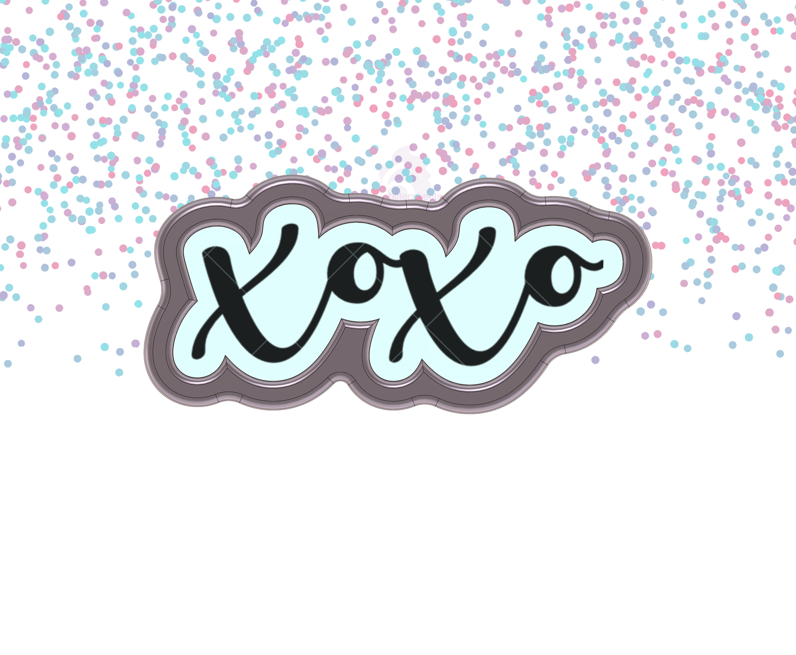 DIGITAL STL Download For XOXO 2 Lettered Cookie Cutter