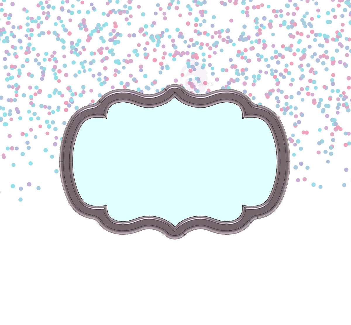 DIGITAL STL Download For Scallop Plaque 3 Cookie Cutter