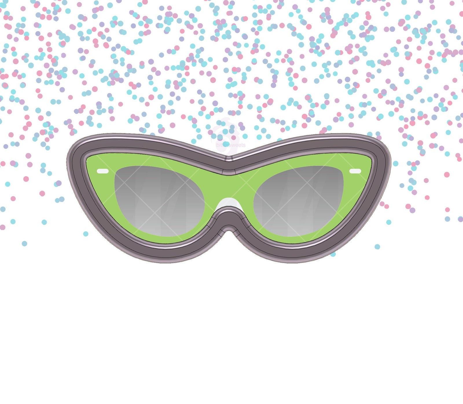 DIGITAL STL Download For Vintage Glasses 2 Cookie Cutter