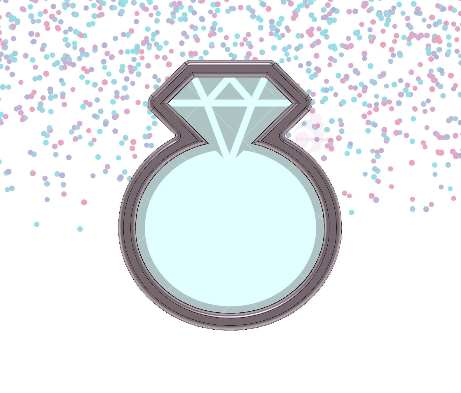 Diamond Ring Cookie Cutter