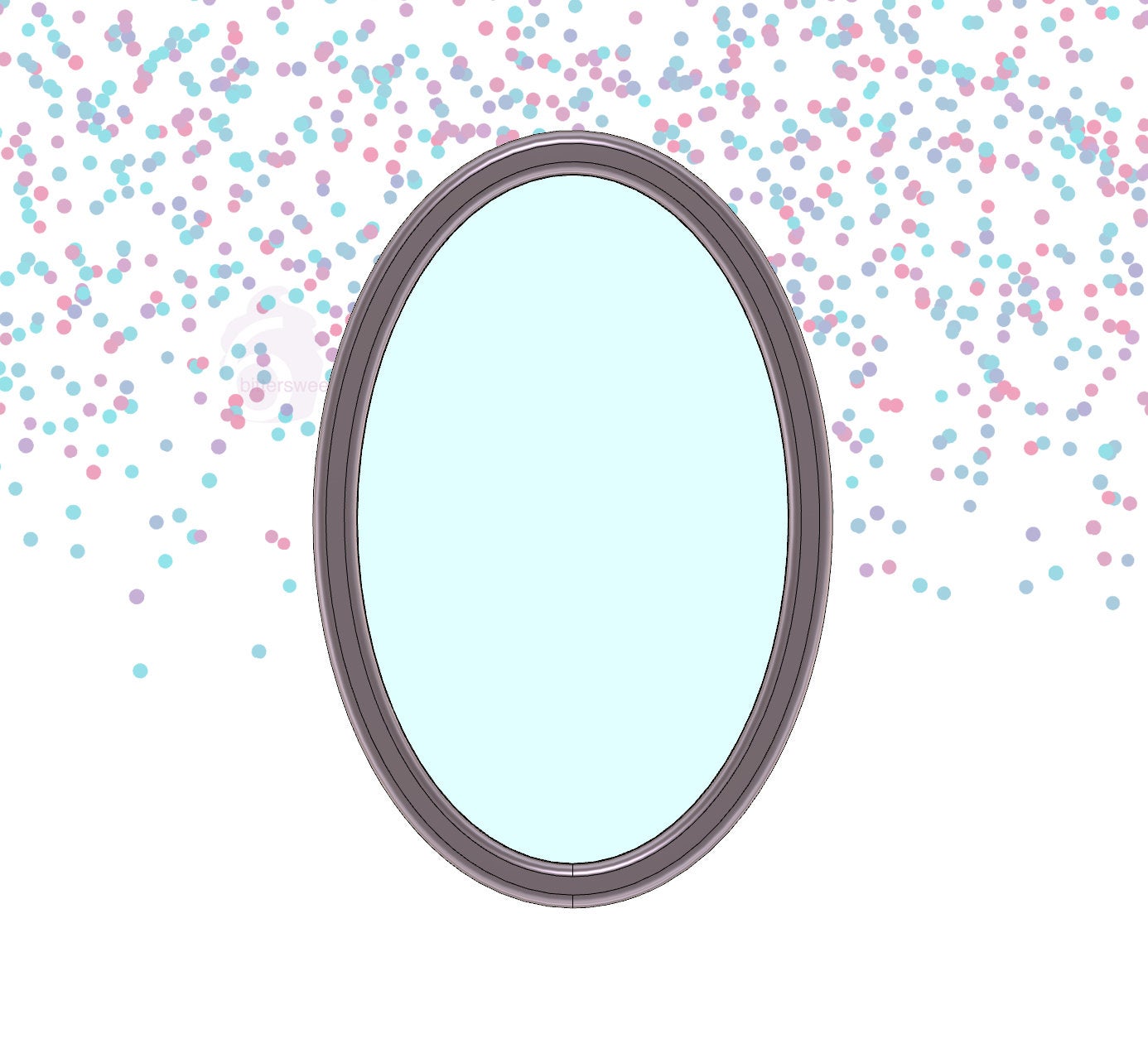 DIGITAL STL Download For Oval Plaque 1 Cookie Cutter