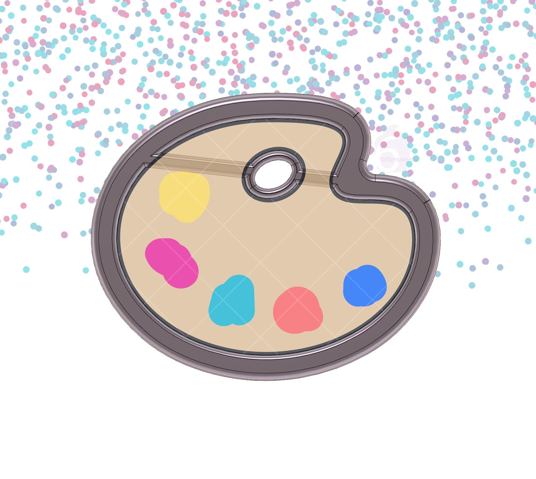 Paint Palette Cookie Cutter
