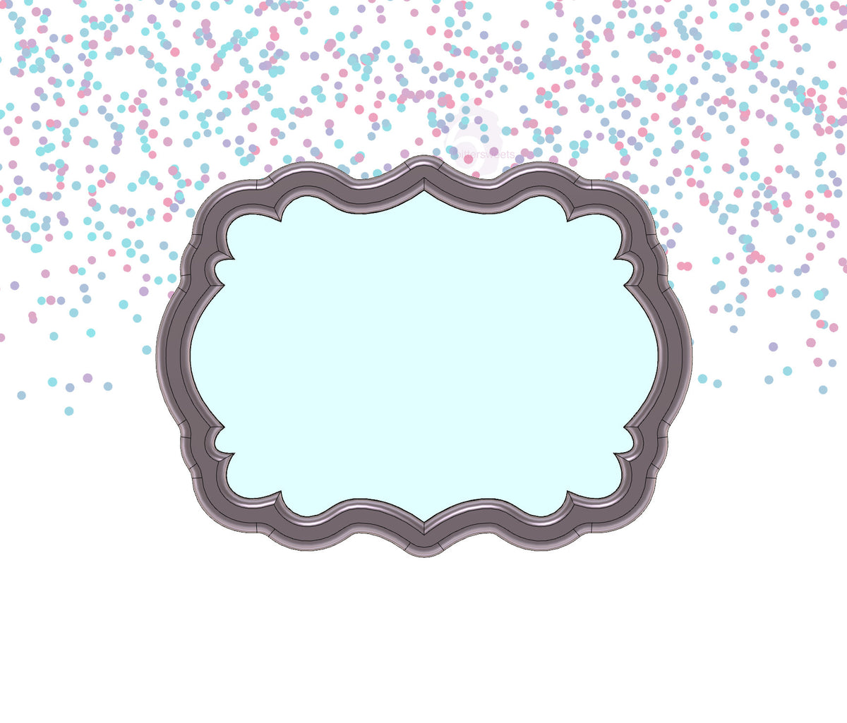 DIGITAL STL Download For Funky Plaque 1 Cookie Cutter