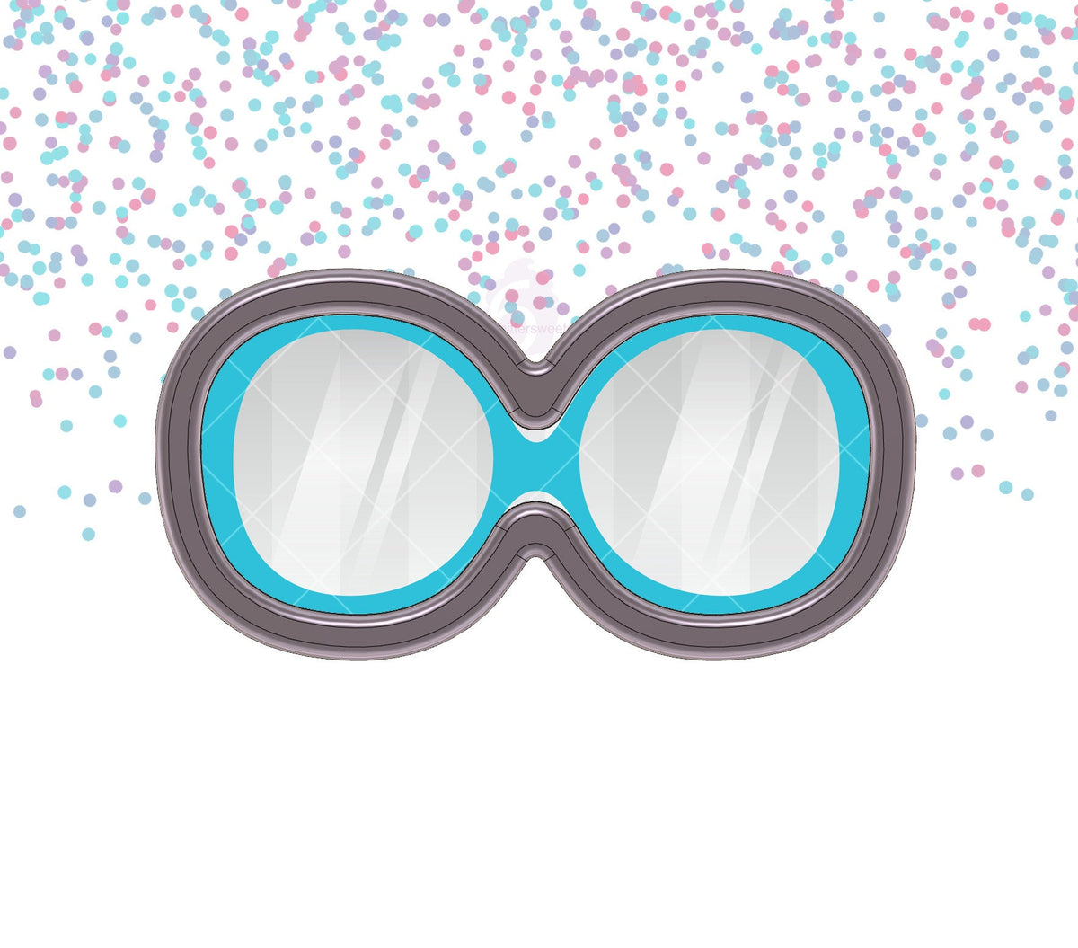 DIGITAL STL Download For Vintage Glasses 1 Cookie Cutter