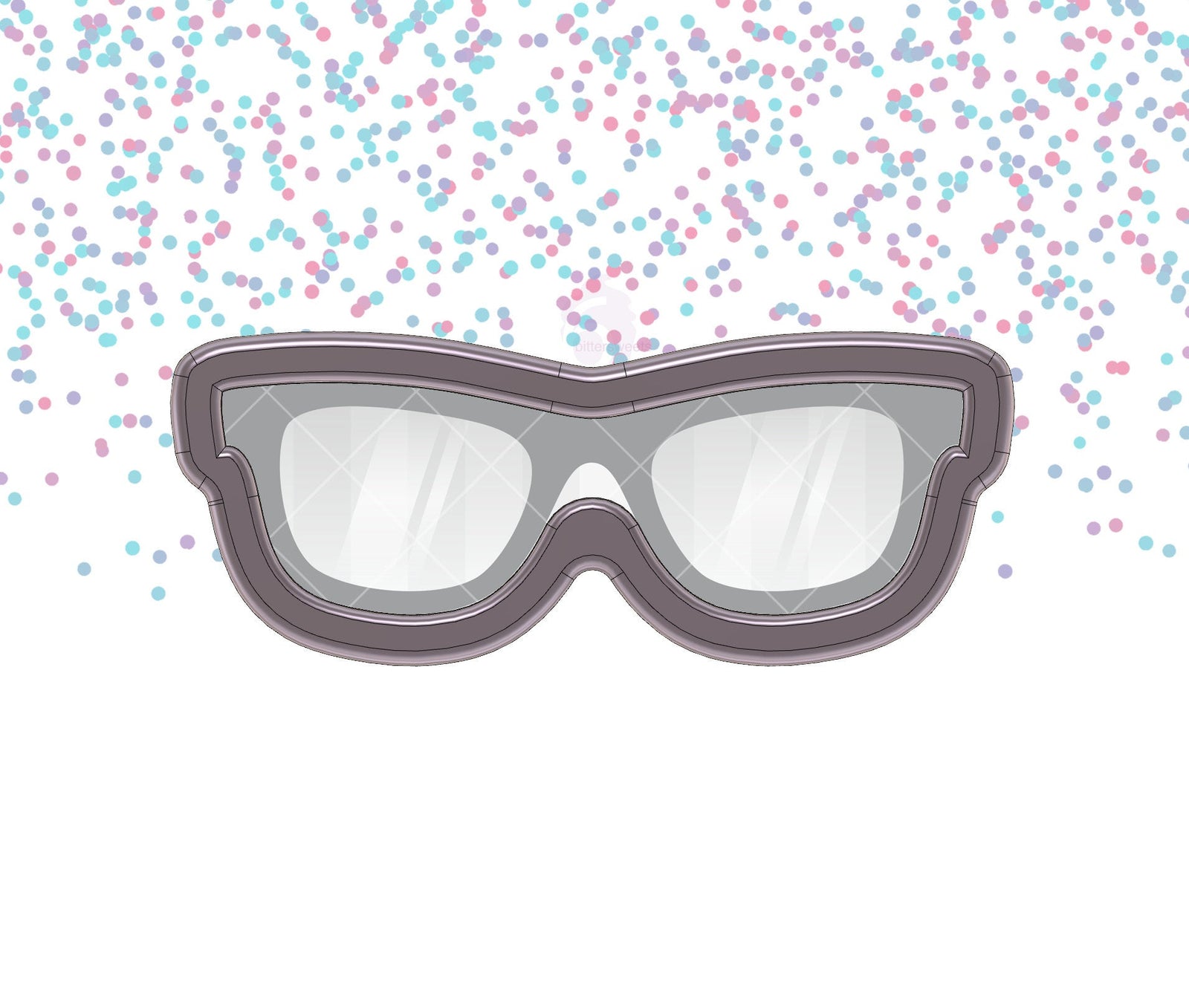 Vintage Glasses 4 Cookie Cutter