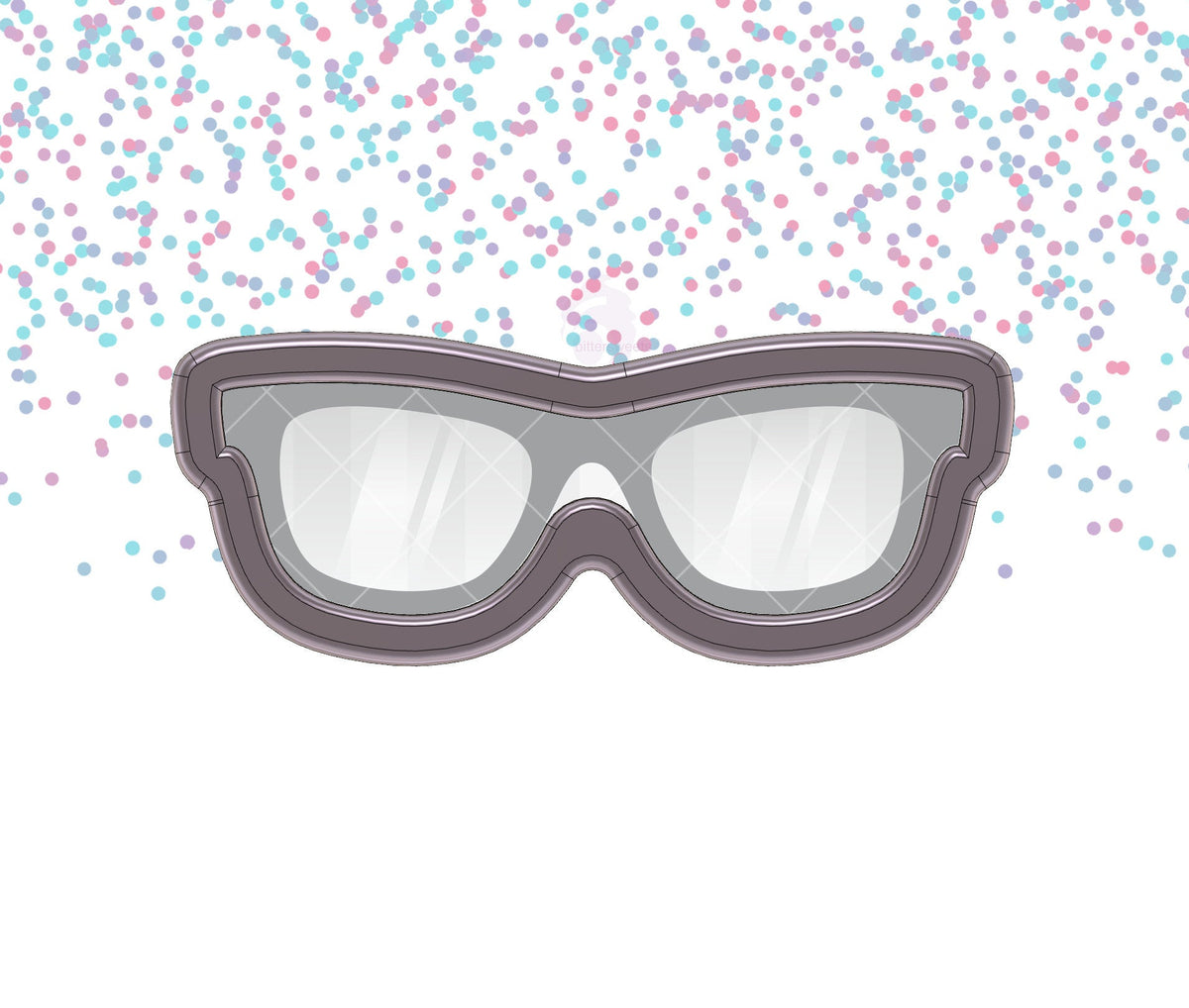 DIGITAL STL Download For Vintage Glasses 4 Cookie Cutter