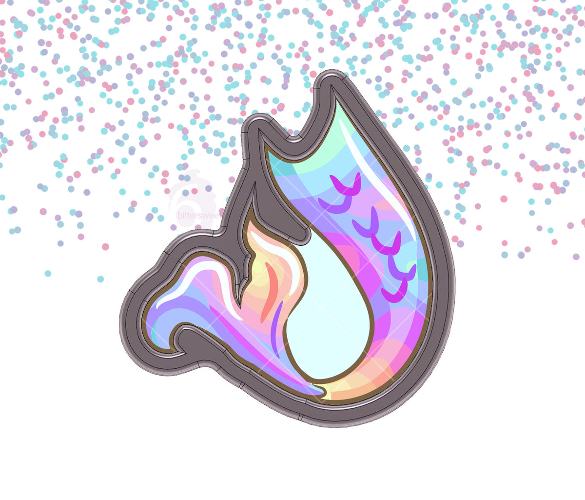 Mermaid Tail 1 Cookie Cutter