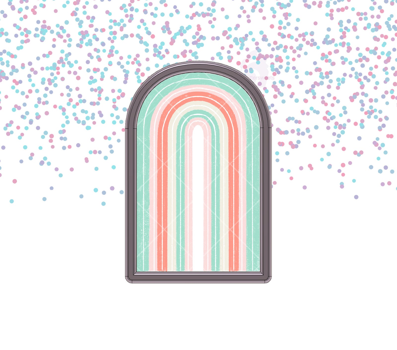 Tall Rainbow Cookie Cutter