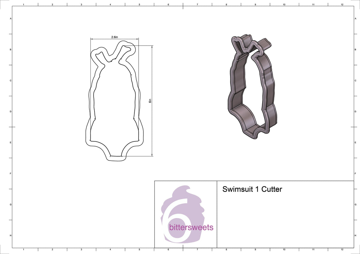 Swimsuit 1 Cookie Cutter