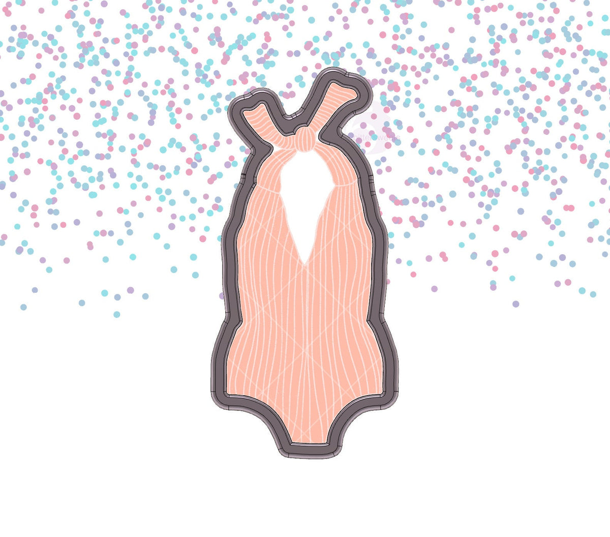 DIGITAL STL Download For Swimsuit 1 Cookie Cutter