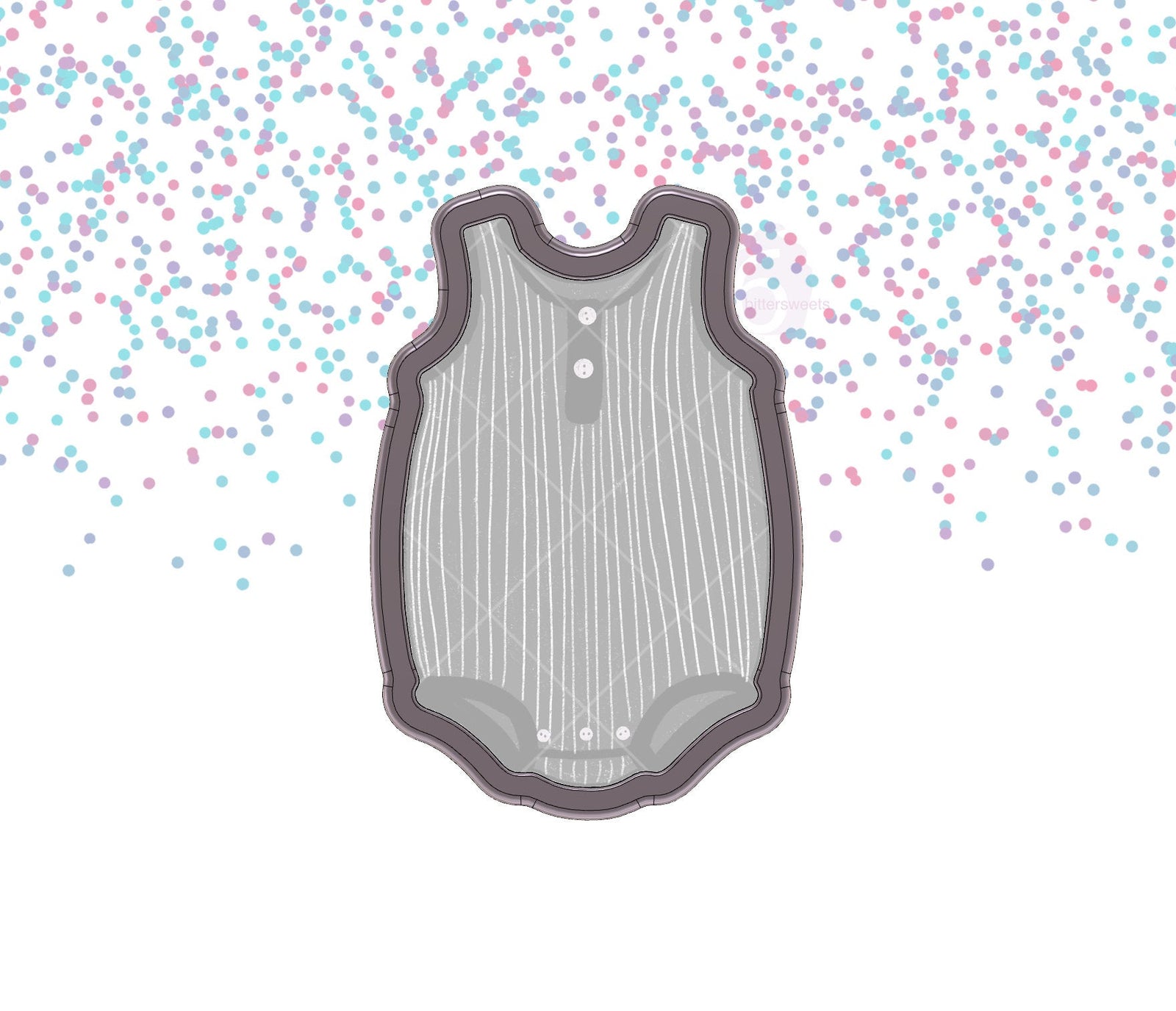 DIGITAL STL Download For Baby Onesie 1 Cookie Cutter