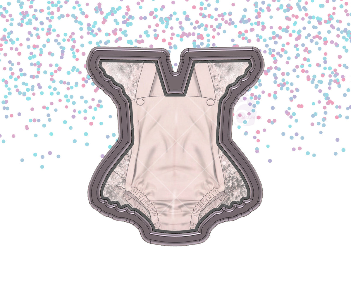 DIGITAL STL Download For Baby Romper Dress 1 Cookie Cutter