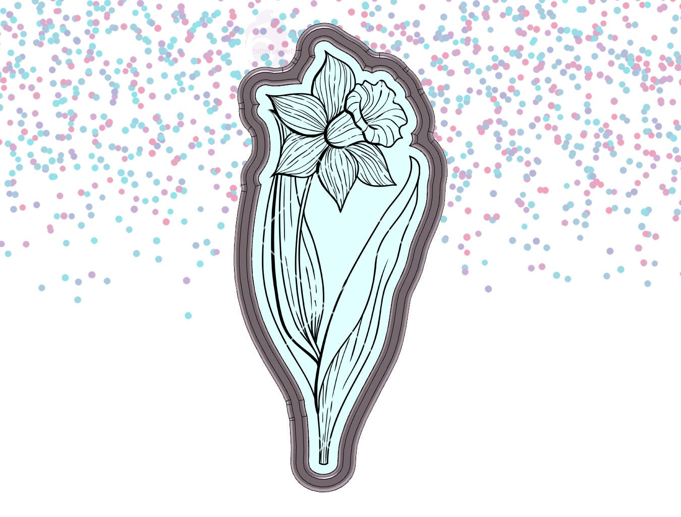 Iris With Stem Cookie Cutter