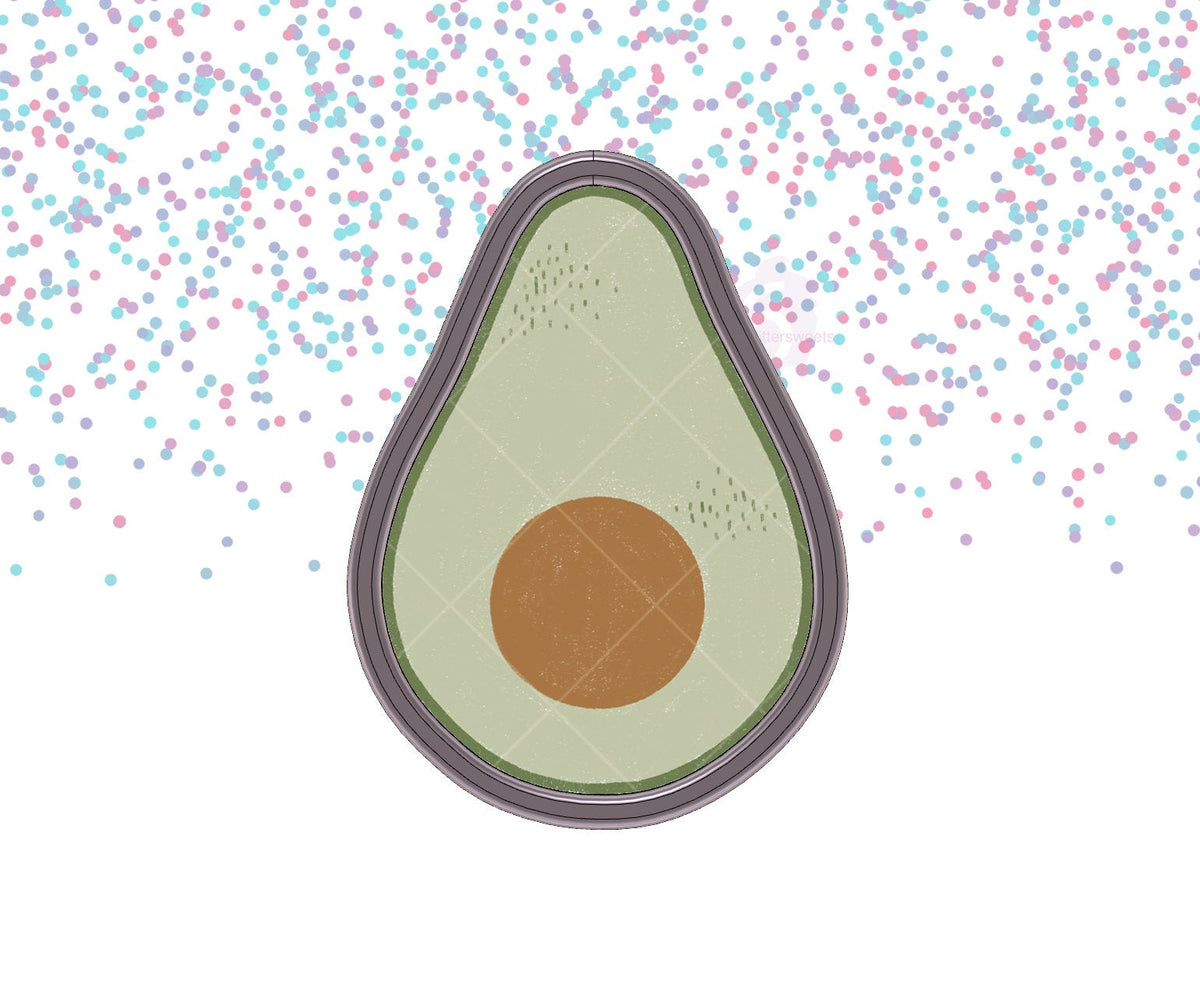 DIGITAL STL Download For Avocado Cookie Cutter
