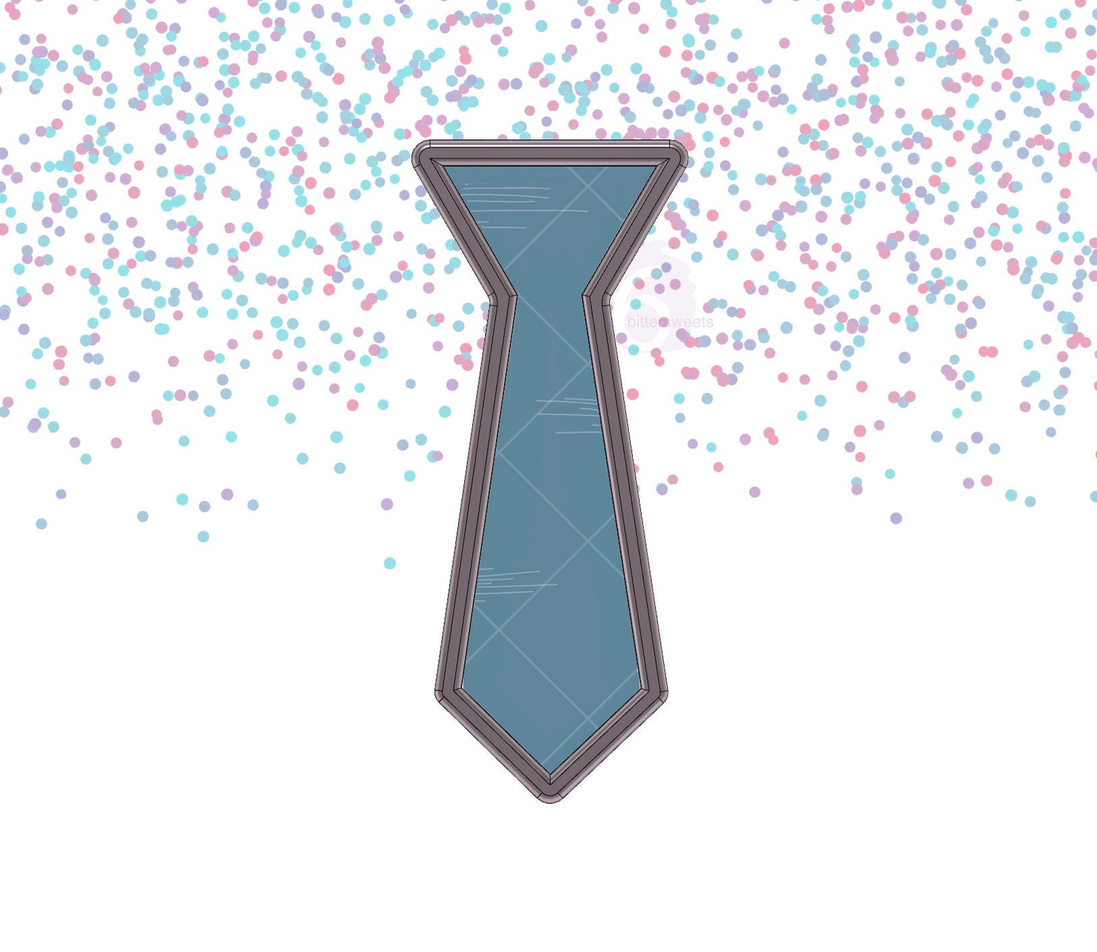 DIGITAL STL Download For Necktie 1 Cookie Cutter