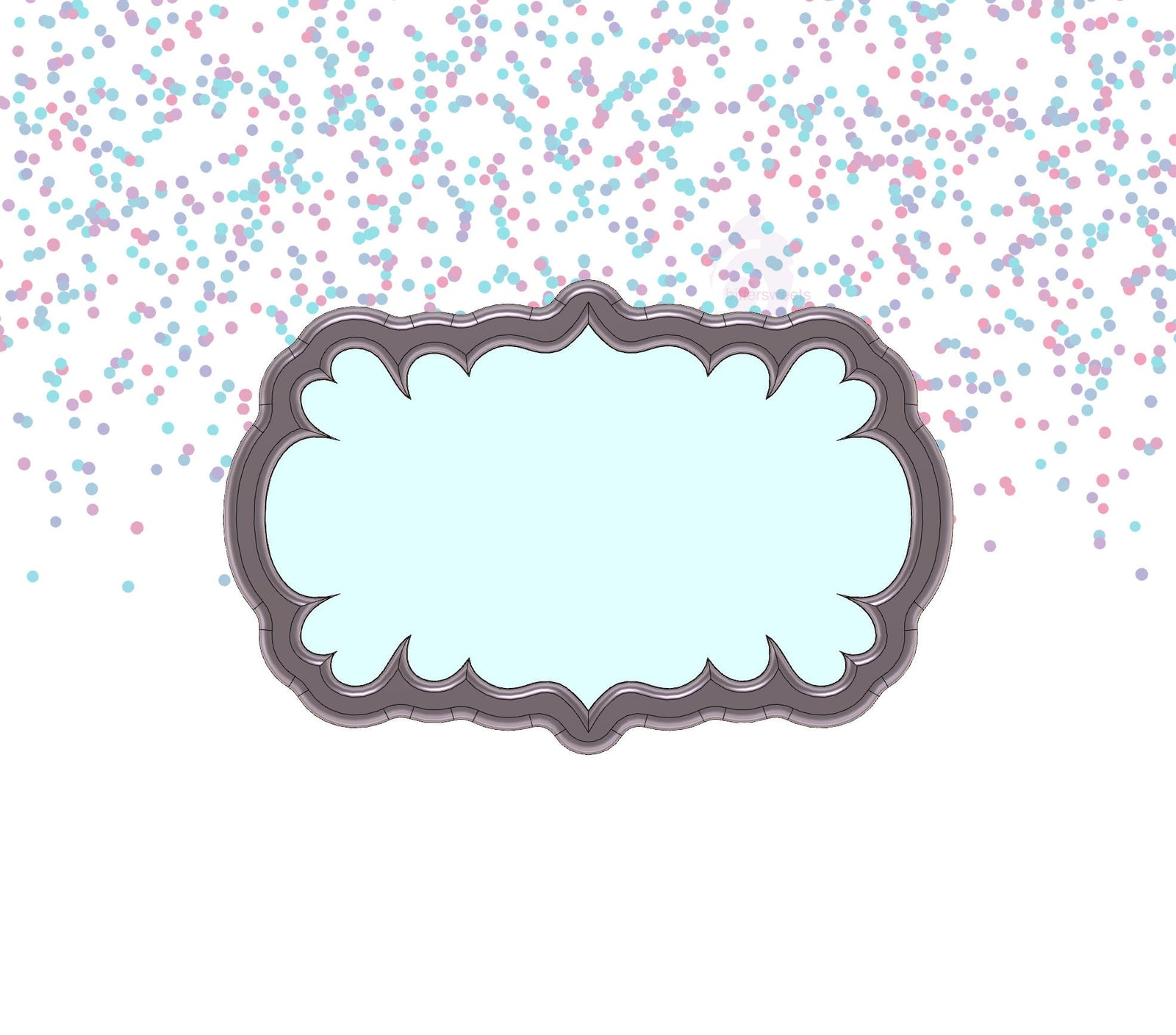 DIGITAL STL Download For Amor Plaque Cookie Cutter