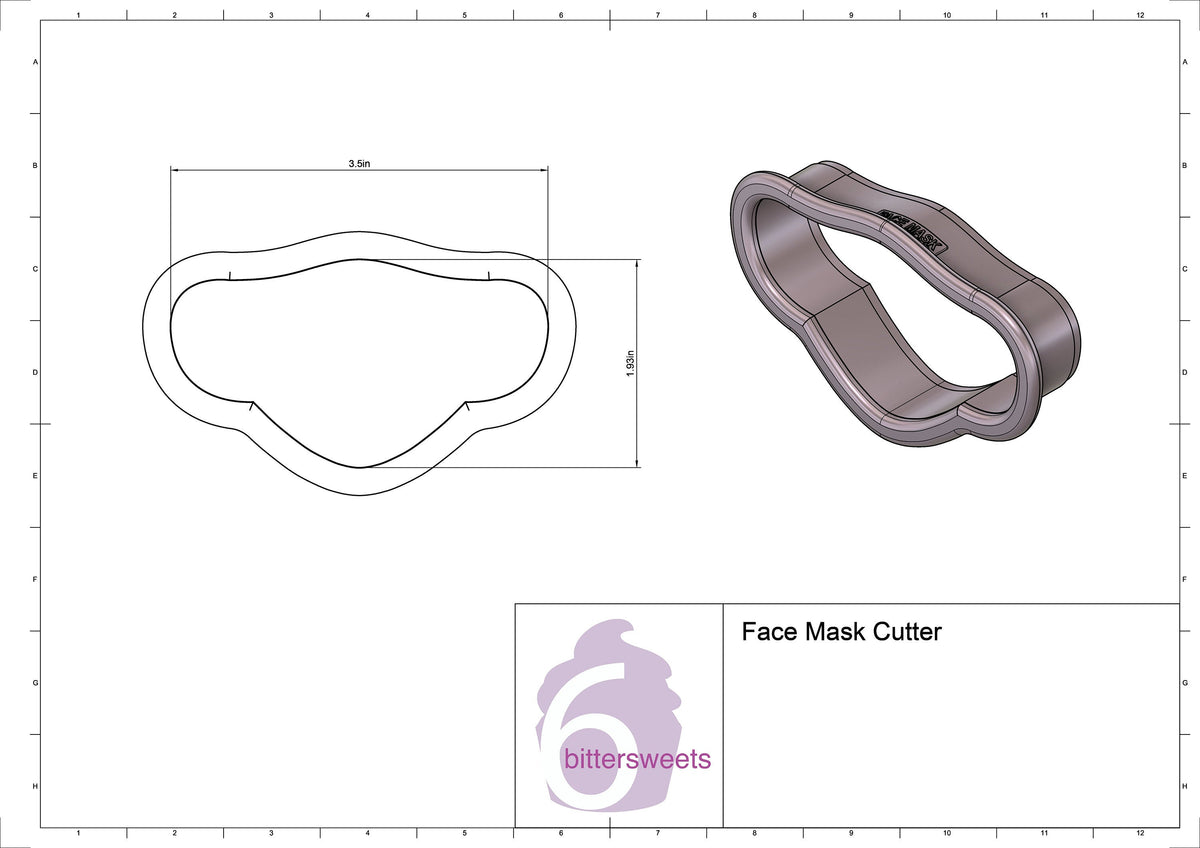 Face Mask 1 Cookie Cutter