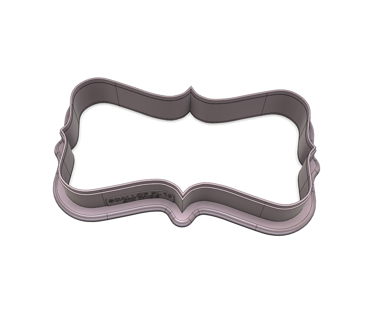 Scallop Plaque 10 Cookie Cutter