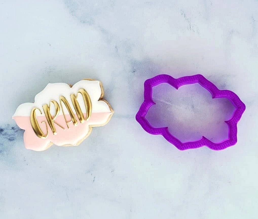 Floral Frame Plaque 1 Cookie Cutter