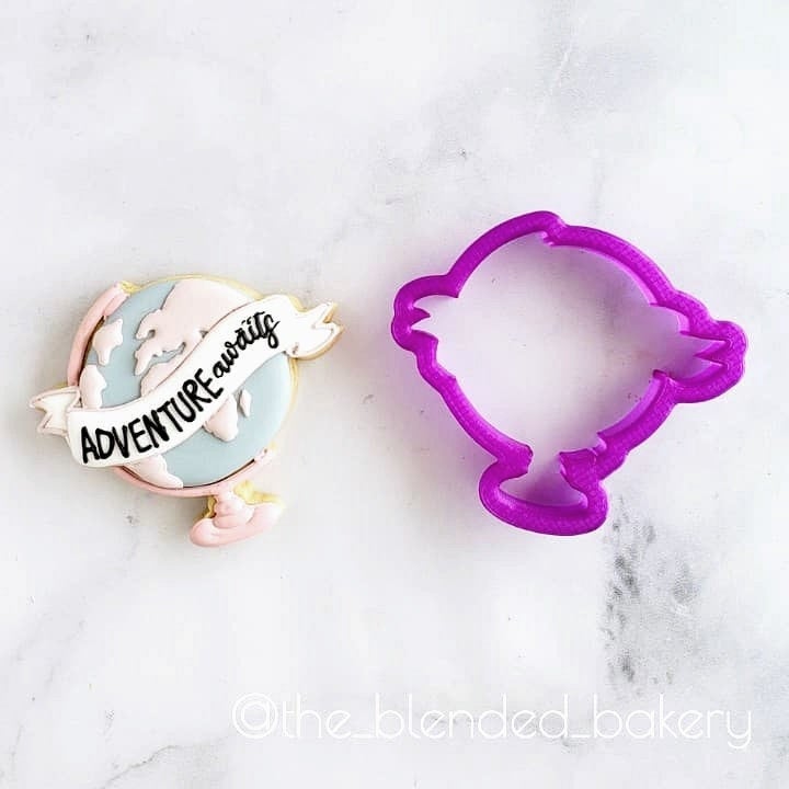 DIGITAL STL Download For Globe Banner Cookie Cutter