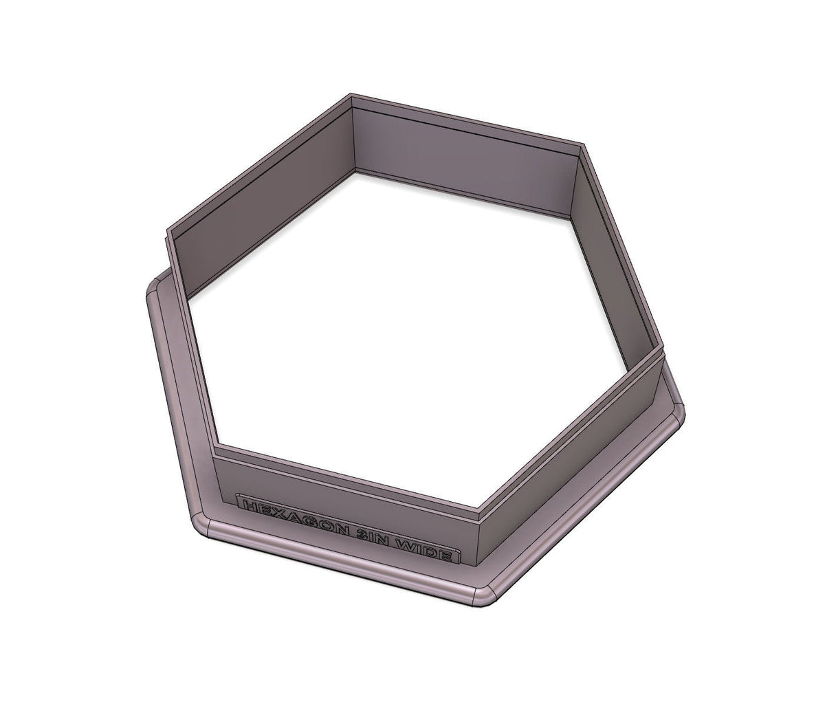 DIGITAL STL Download For Hexagon Cookie Cutter