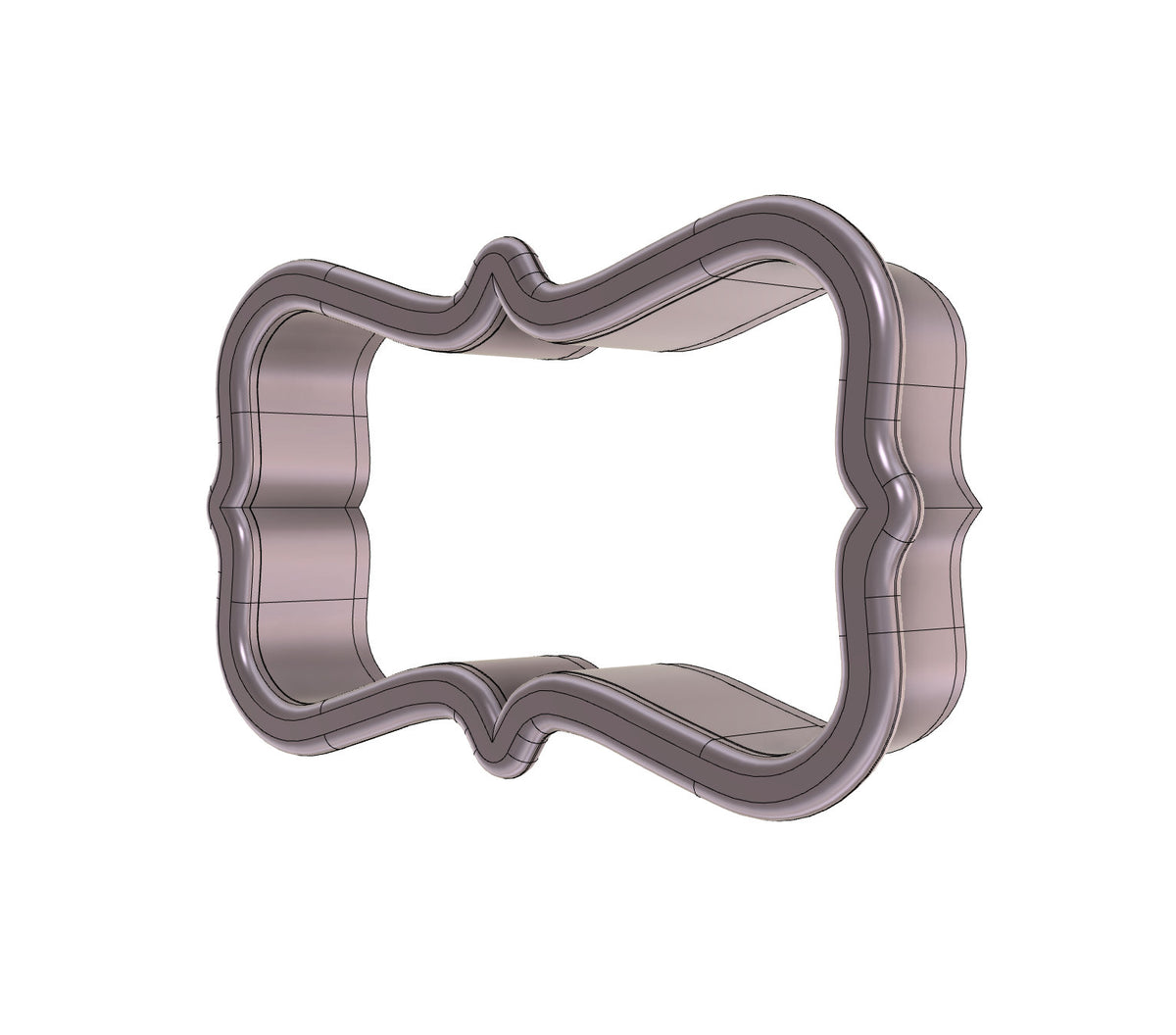 Scallop Plaque 10 Cookie Cutter