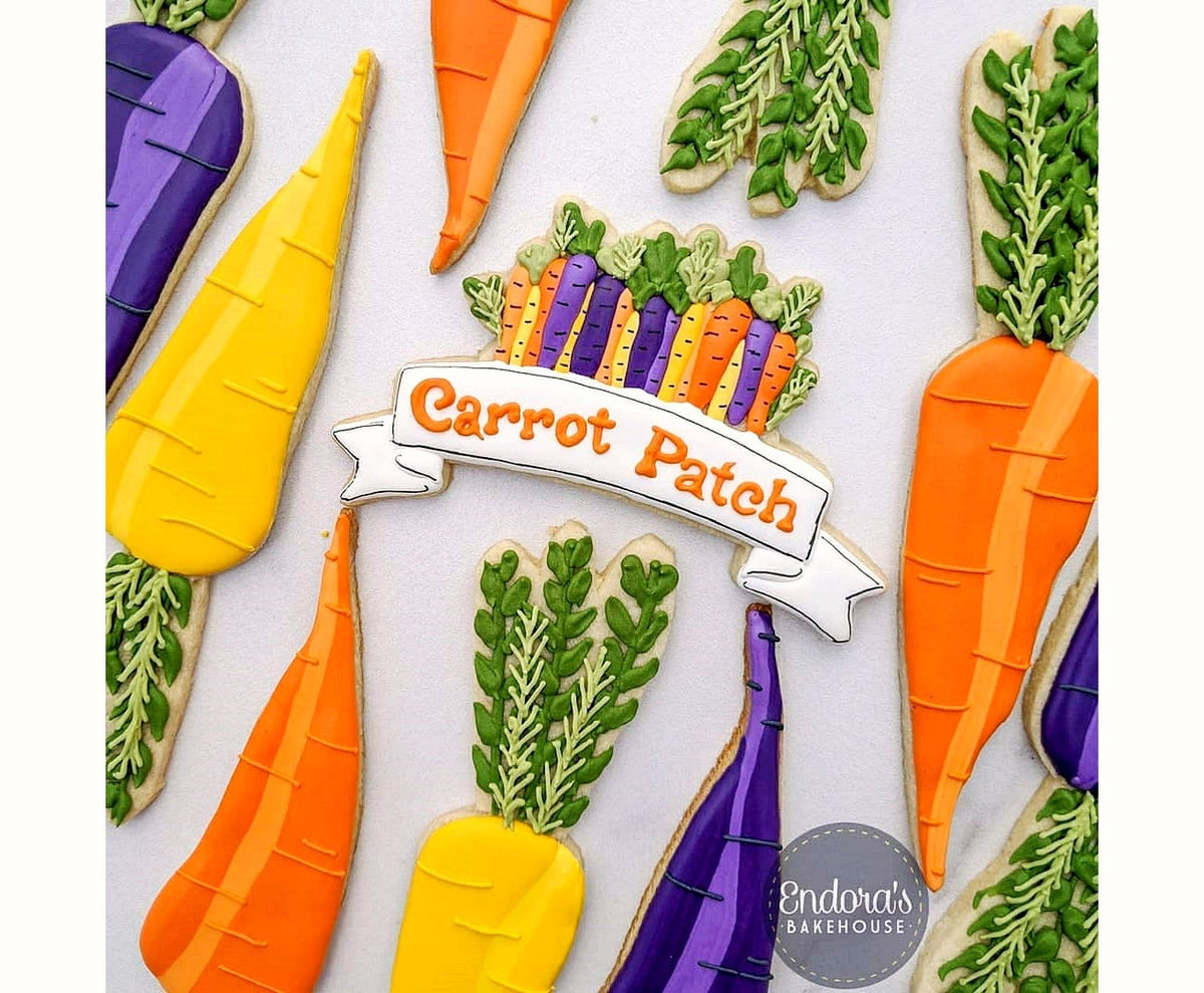 Floral Banner Plaque 2 Cookie Cutter