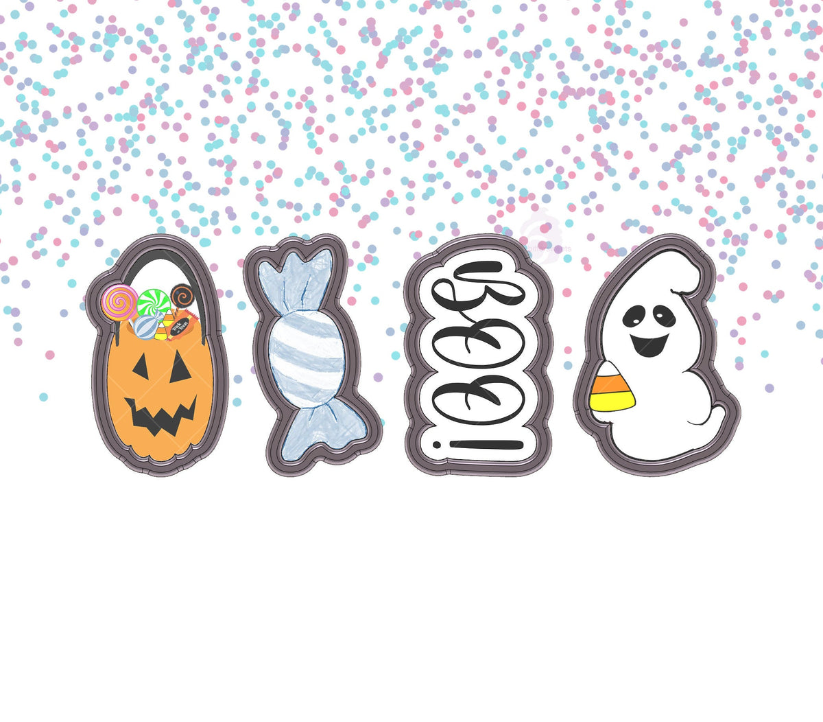 Tall Halloween Cookie Cutter Set