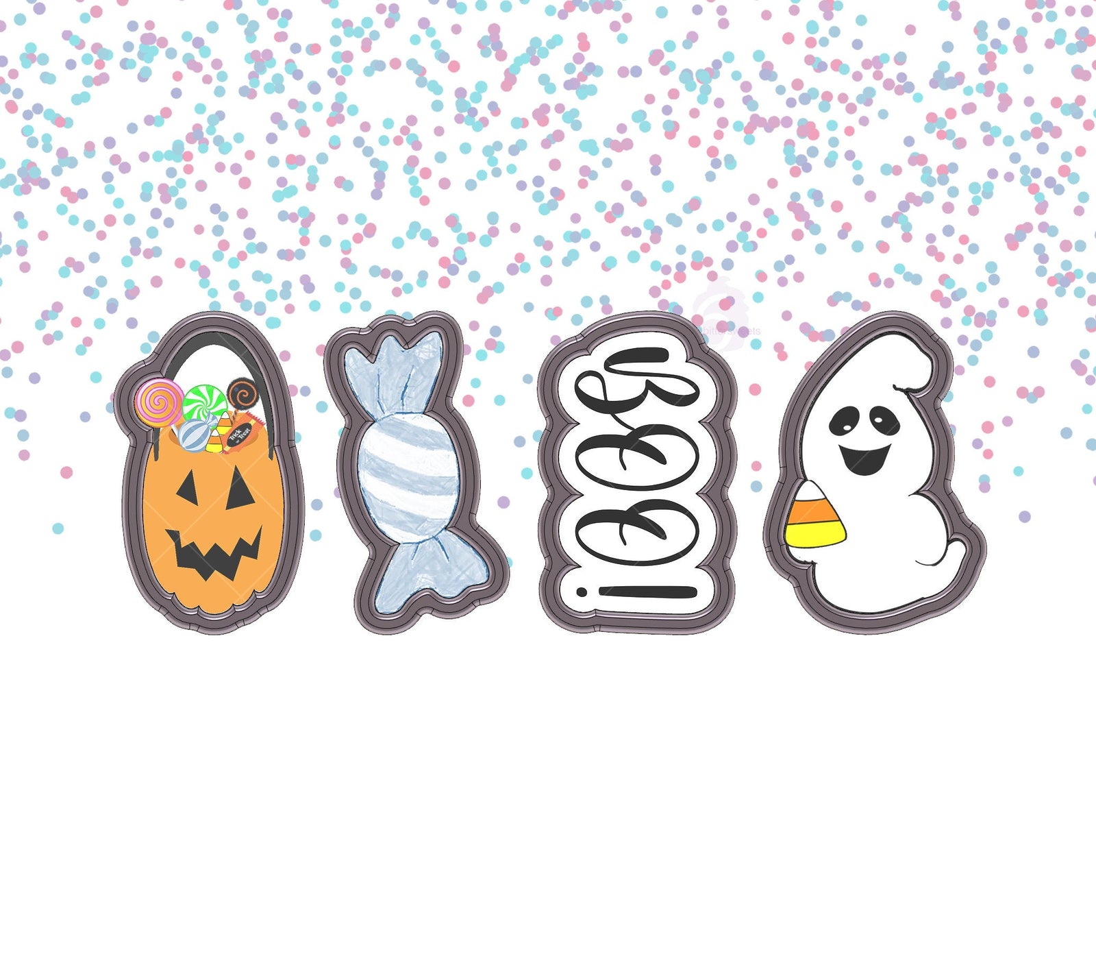 Tall Halloween Cookie Cutter Set