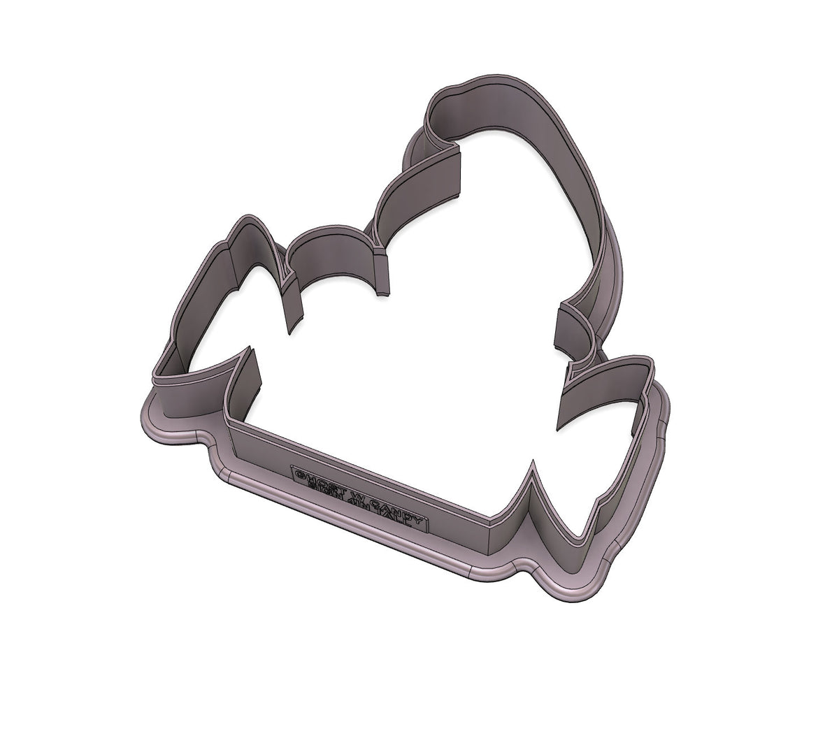 DIGITAL STL Download For Ghost With Candy Sign Cookie Cutter