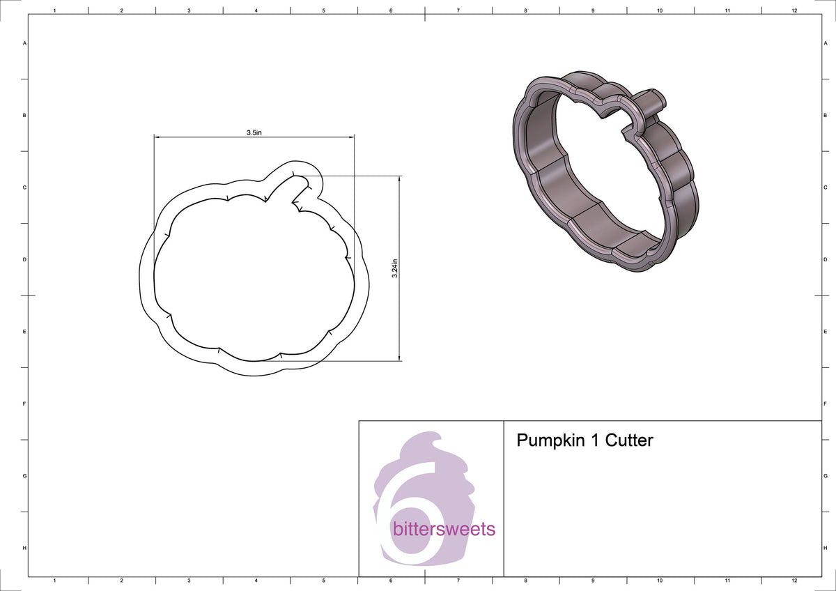 Pumpkin 1 Cookie Cutter