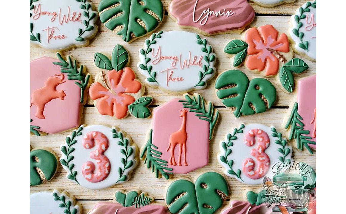 Floral Plaque 2 Cookie Cutter