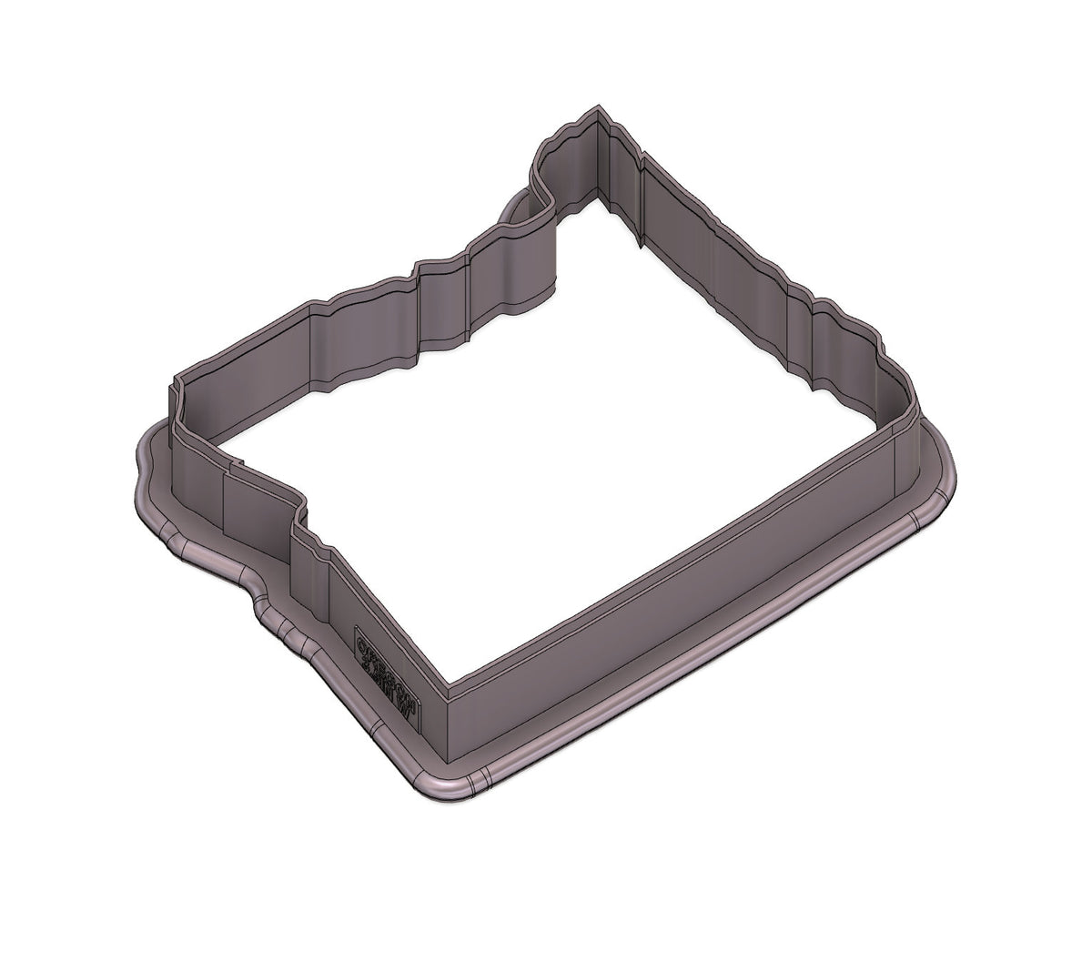 DIGITAL STL Download For Oregon State Cookie Cutter