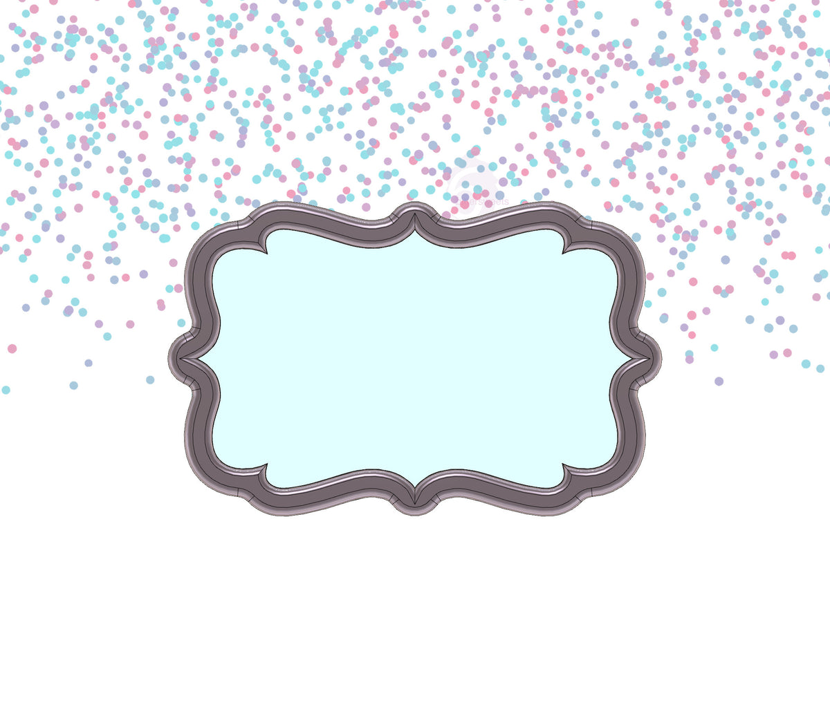 DIGITAL STL Download For Scallop Plaque 14 Cookie Cutter