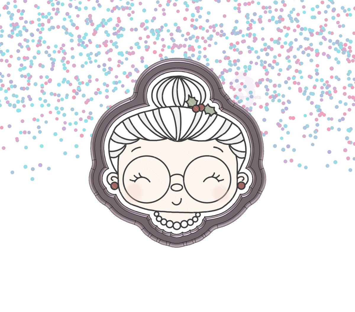 Cute Mrs Claus Cookie Cutter