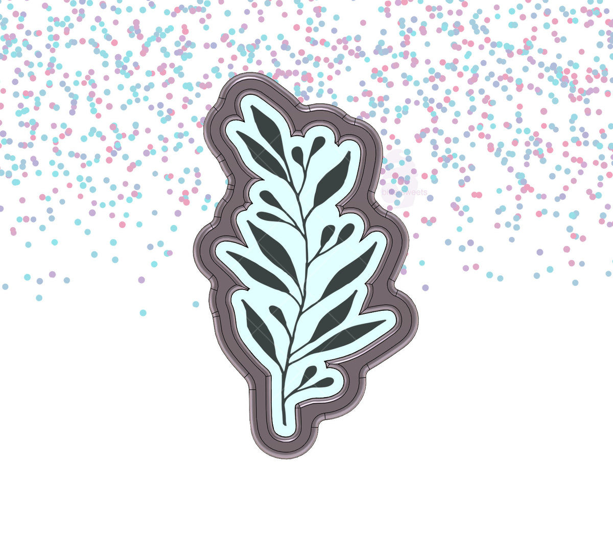 Leaf &amp; Berry Branch 3 Cookie Cutter