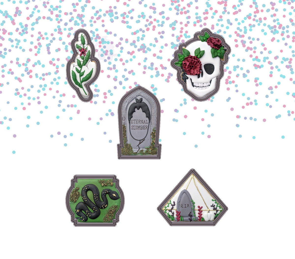 DIGITAL STL Download For Endora&#39;s Bakehouse Halloween Cookie Cutter Set