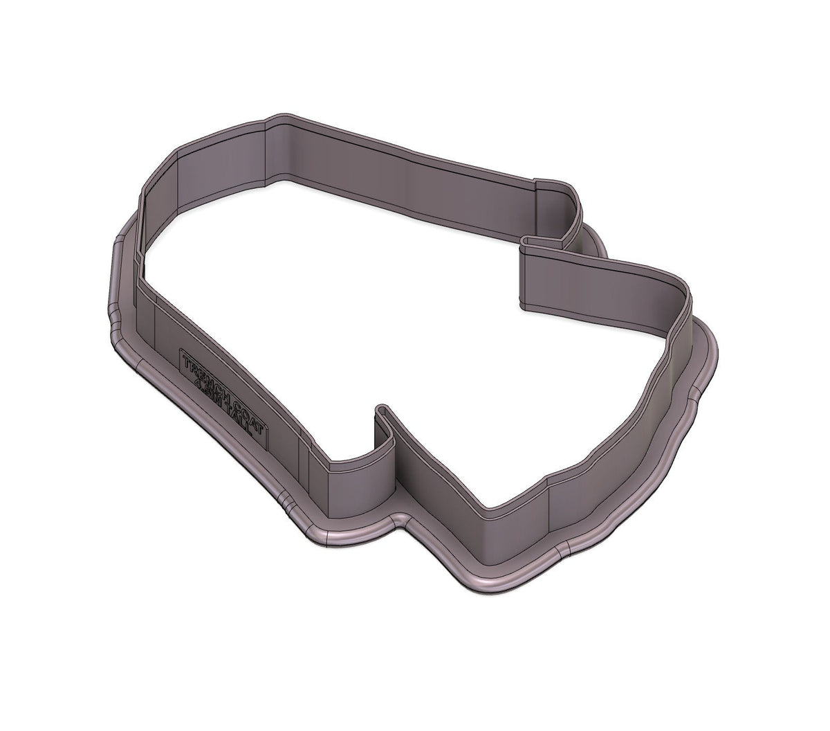 DIGITAL STL Download For Trench Coat Cookie Cutter