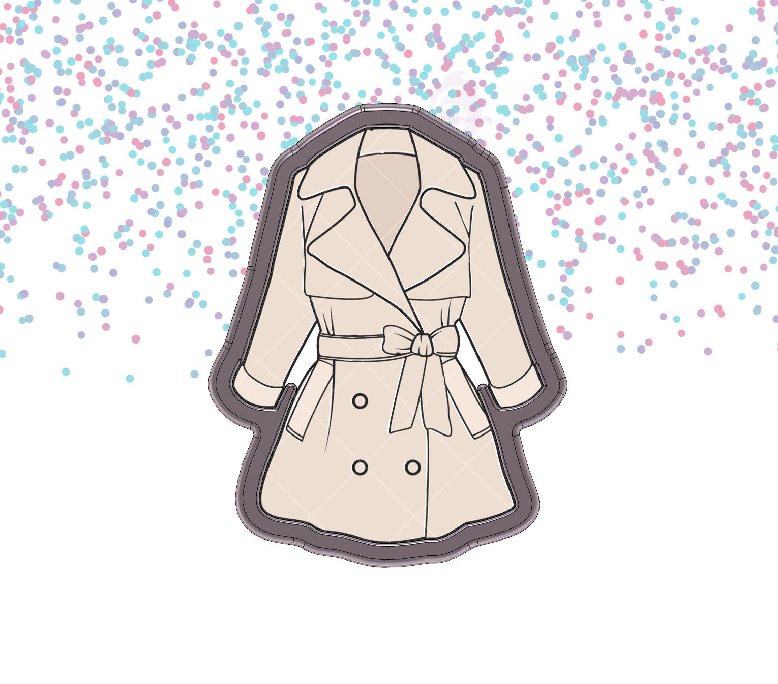 Trench Coat Cookie Cutter