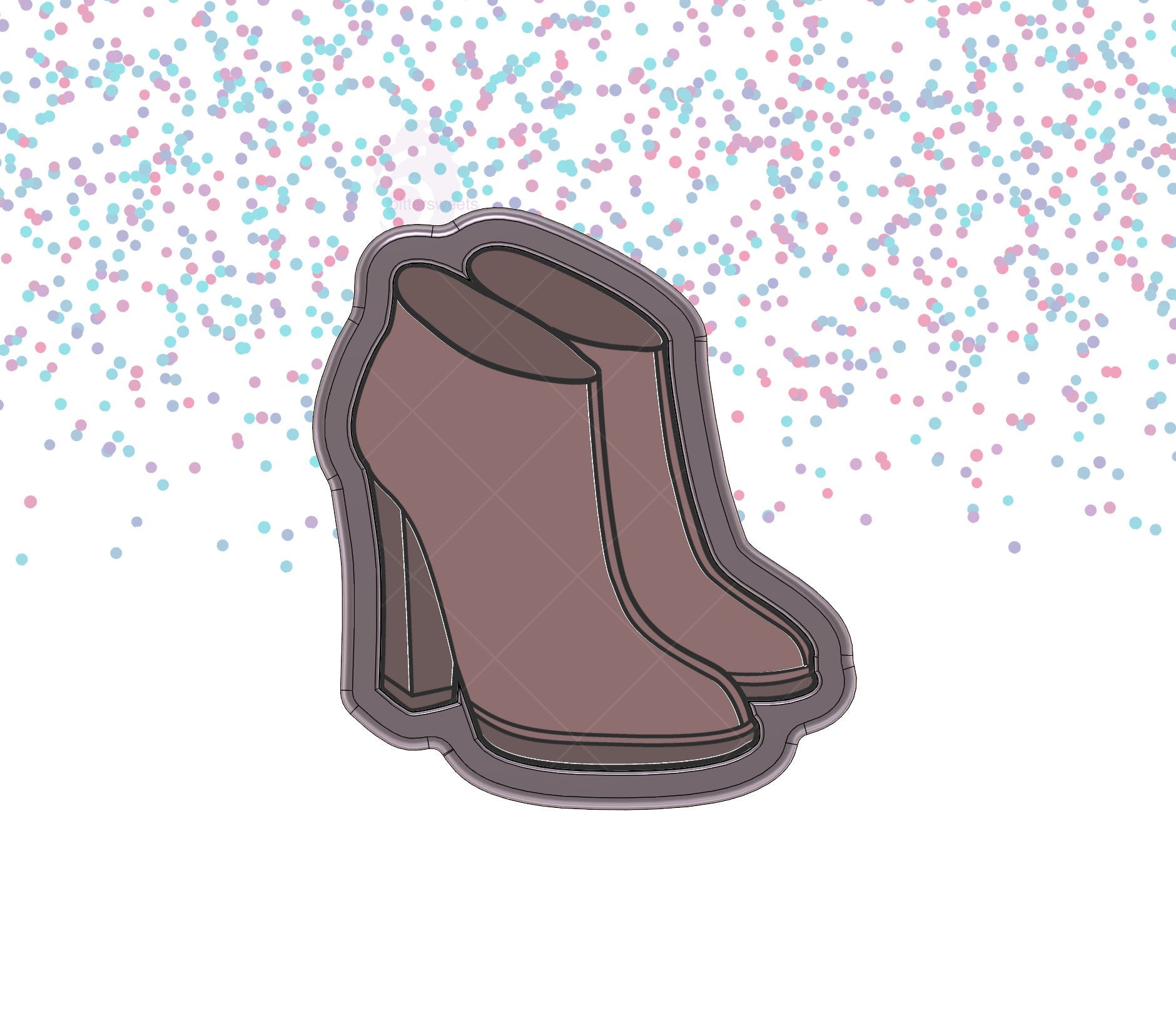 DIGITAL STL Download For Ankle Boots 1 Cookie Cutter