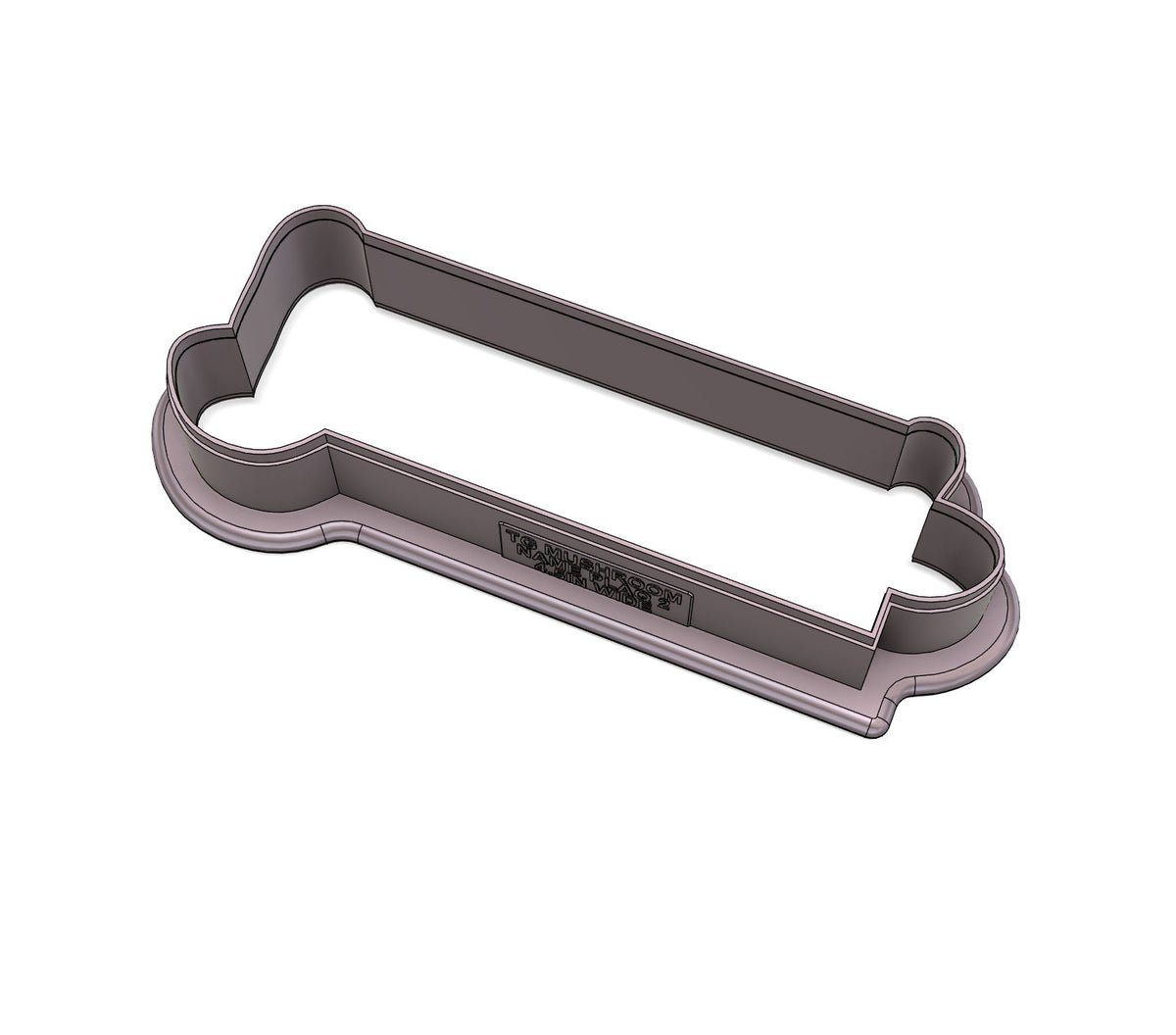 Thanksgiving Mushroom Name Plaque 2 Cookie Cutter