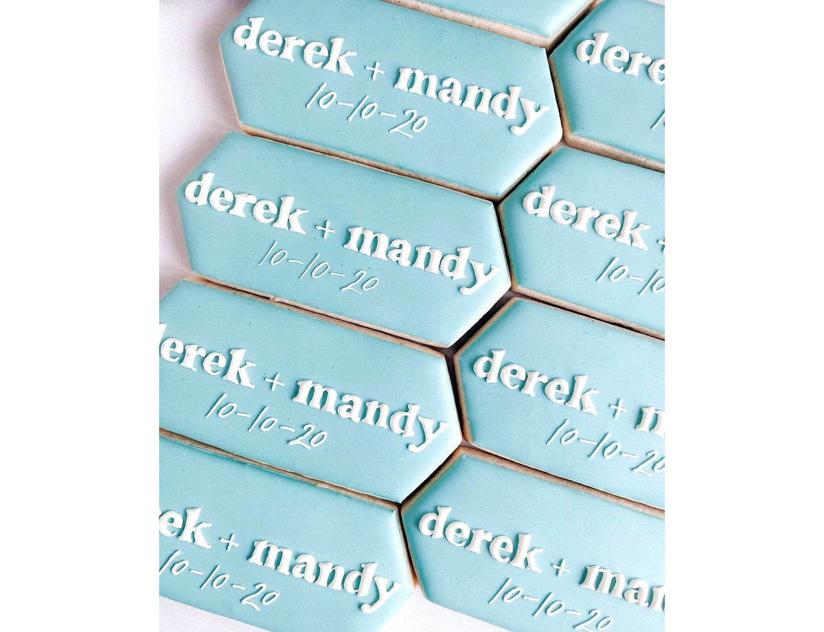 DIGITAL STL Download For Tall Hexagon Plaque 3 Cookie Cutter