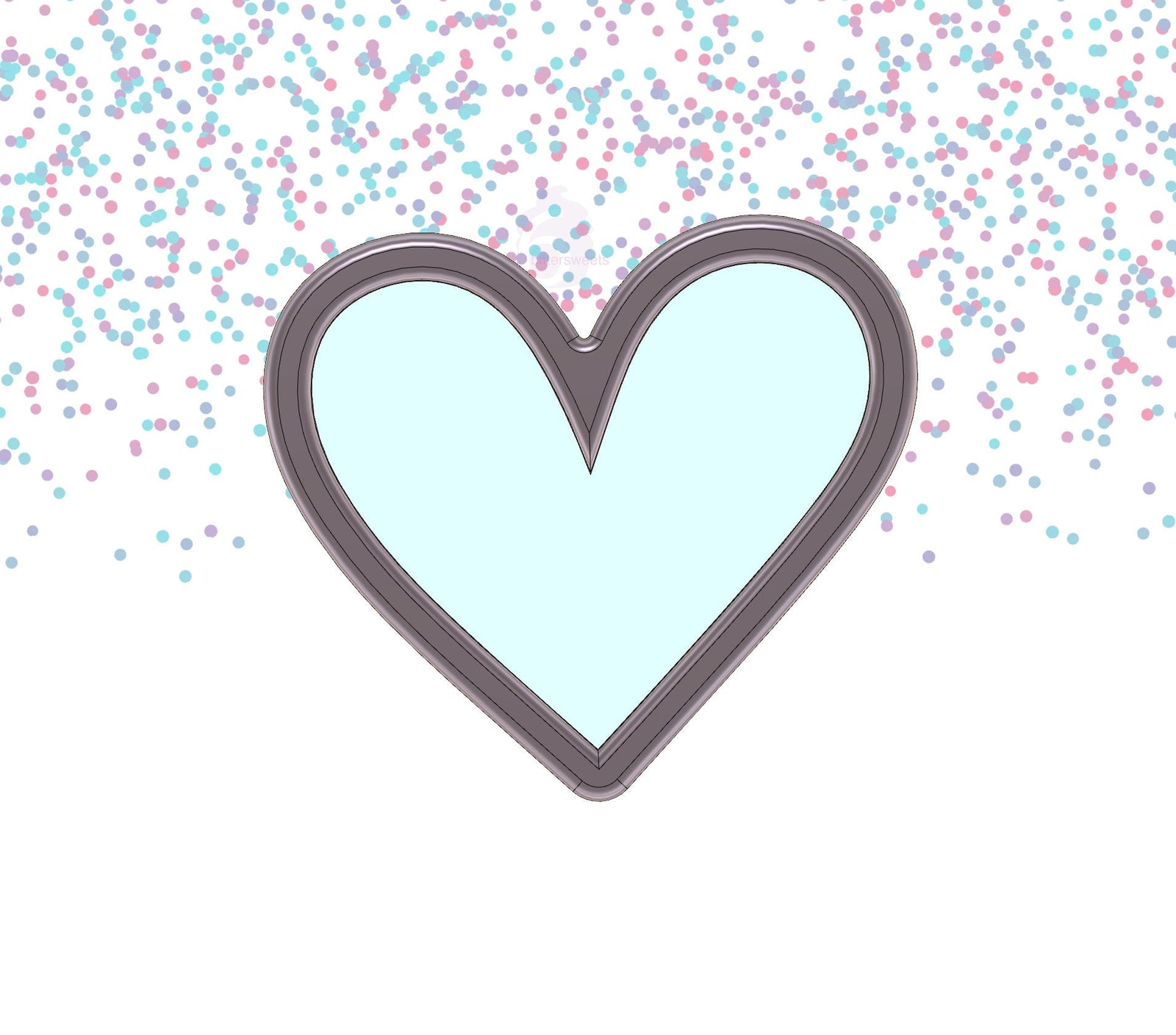 Lopsided Heart 2 Cookie Cutter