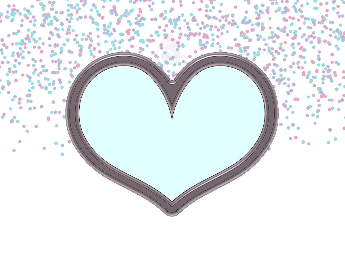 DIGITAL STL Download For Chubby Heart 2 Cookie Cutter