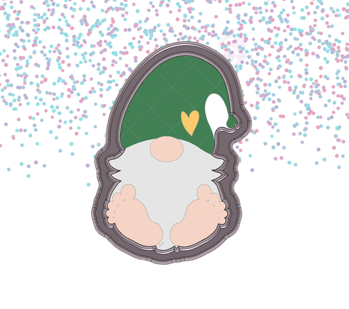 Gnome With Feet Cookie Cutter