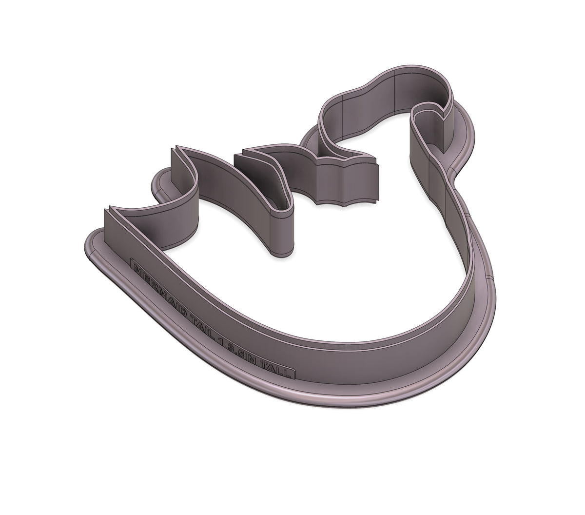 DIGITAL STL Download For Mermaid Tail 1 Cookie Cutter