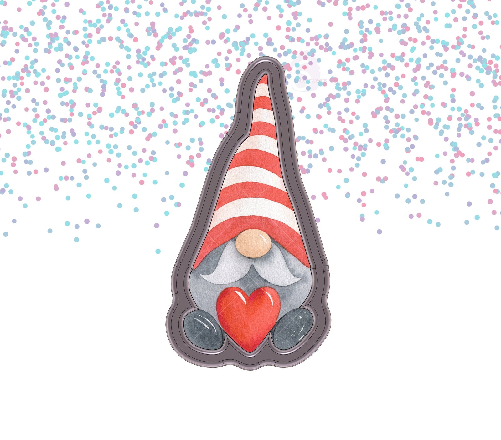 Love Gnome 2 Cookie Cutter