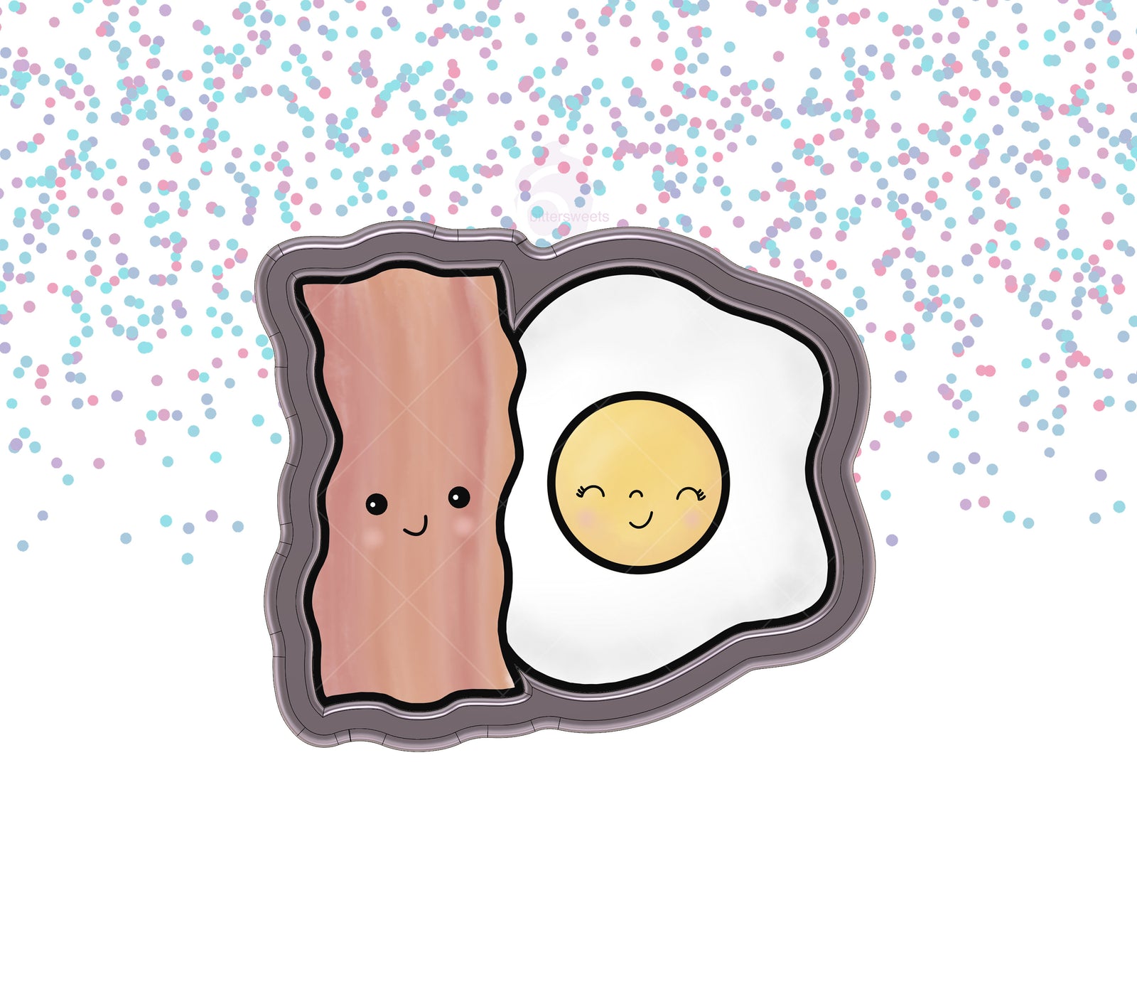 Cute Bacon & Egg Cookie Cutter