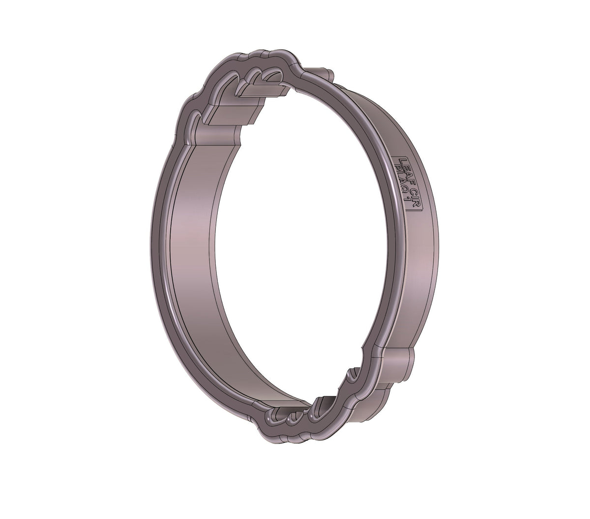 Leaf Circle Plaque 1 Cookie Cutter